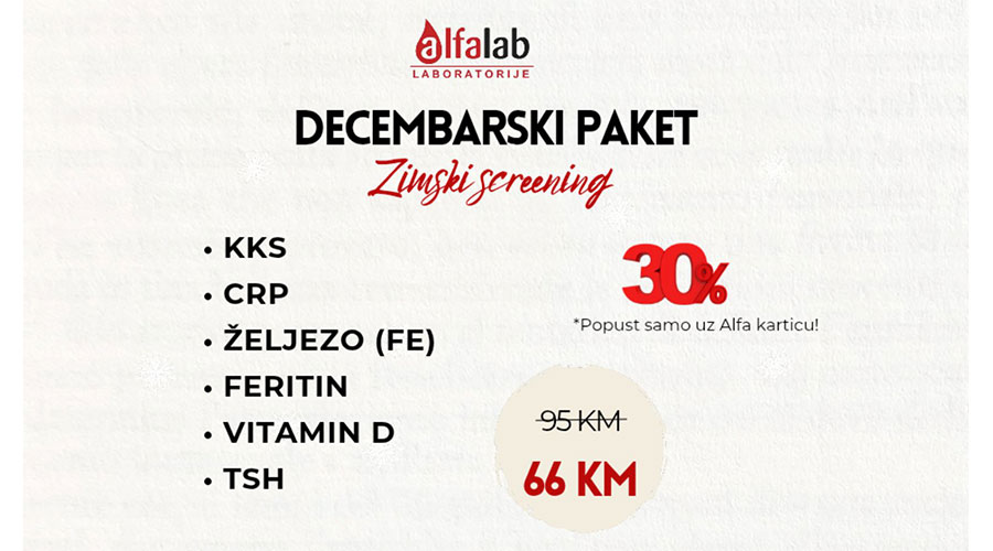 ZIMSKI SCREENING: Zašto su ove analize najvažnije u decembru?